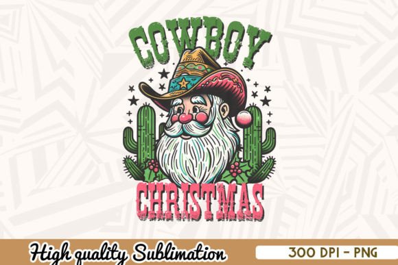 Cowboy Christmas Sublimation Design Review