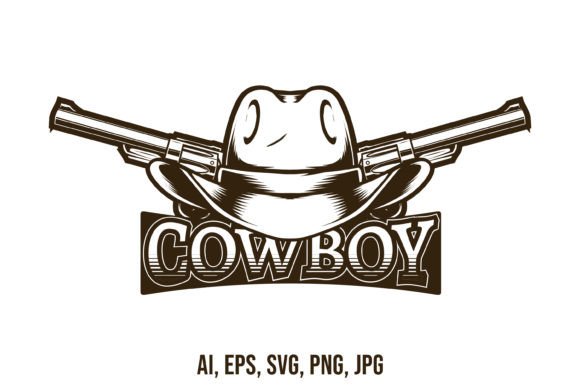 Cowboy Drawing Logo Template Review