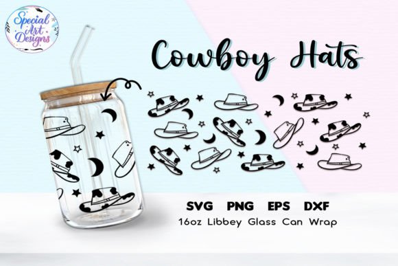 Cowboy Hats Libbey 16oz Can Glass Svg Review