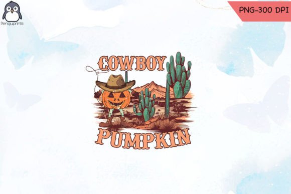 Cowboy Pumpkin Western Country Halloween