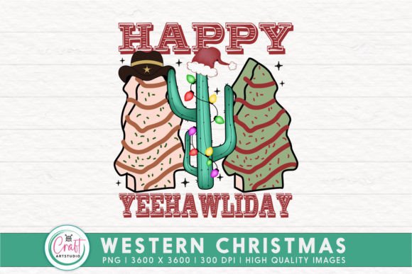 Happy Yeehawliday Western Christmas PNG