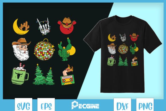 Retro Western Christmas Doodles: A Designer’s Review