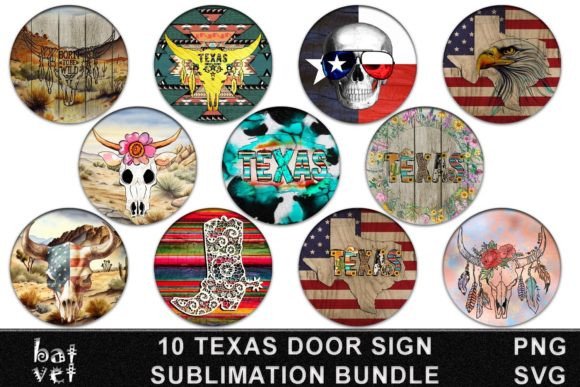 Texas Door Sign Bundle SVG Sublimation Review