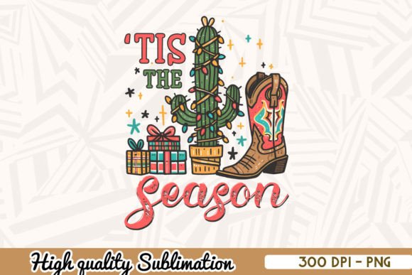 Tis the Season Western Christmas Png Review